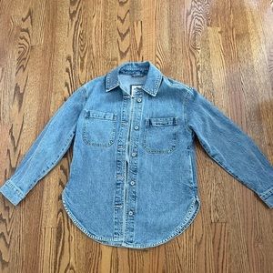 Abercrombie and Fitch denim shirt jacket/excellent condition/size xs